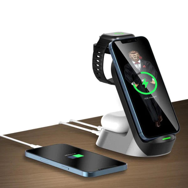 Green lion 4 in 1 Wireless Charging Station 15W Green lion 4 in 1 Wireless Charging Station 15W
